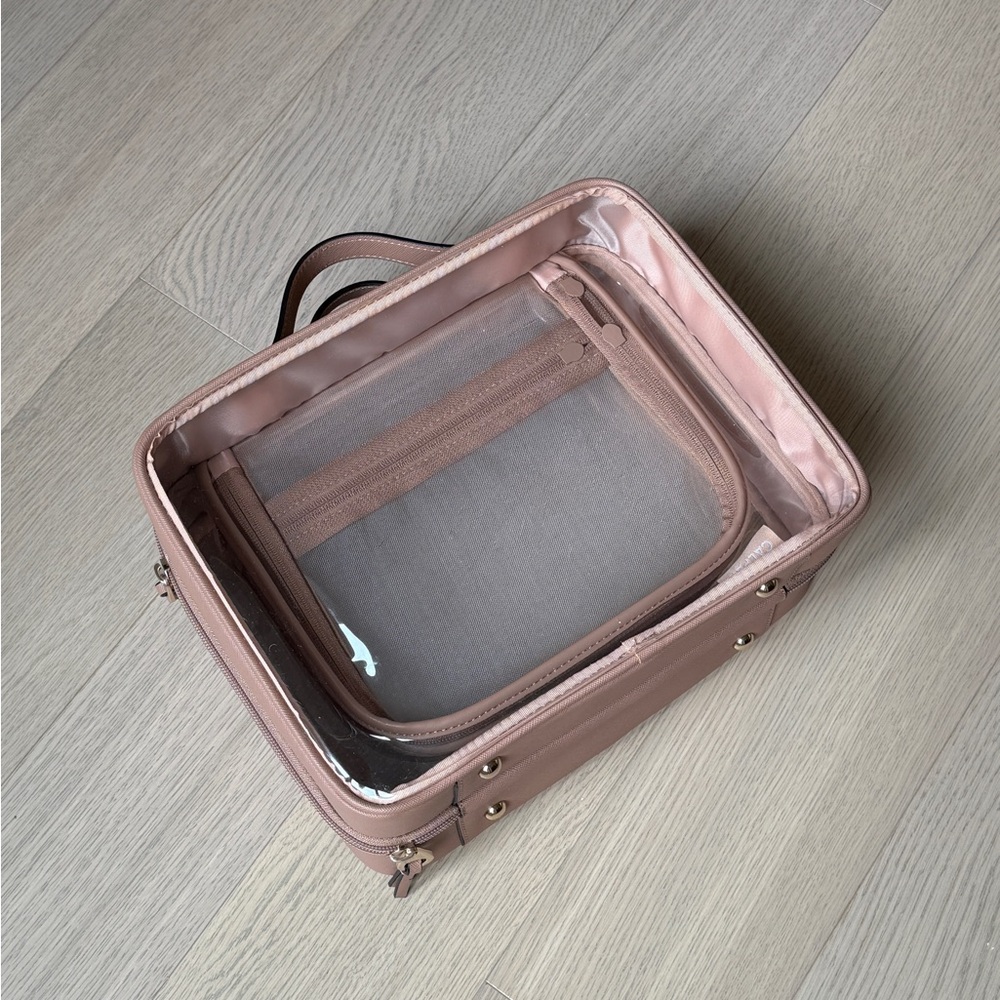 Calpak Large clear cosmetic case